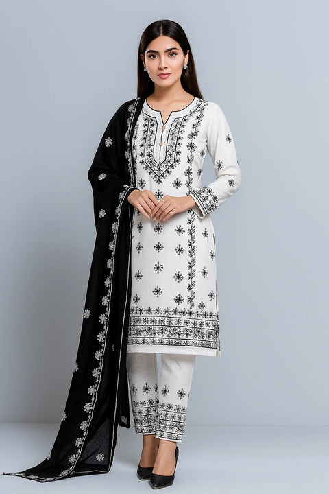 Handmade Style Embroidered 🧵Galla Daman Lawn 3 Pc Dress 👗