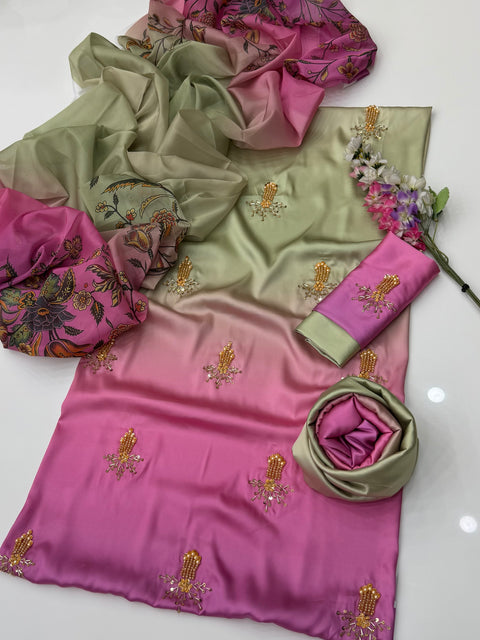 💕 #MOST #VIRAL HANDWORK SHAMOOZ 3 PC Dress 👗
