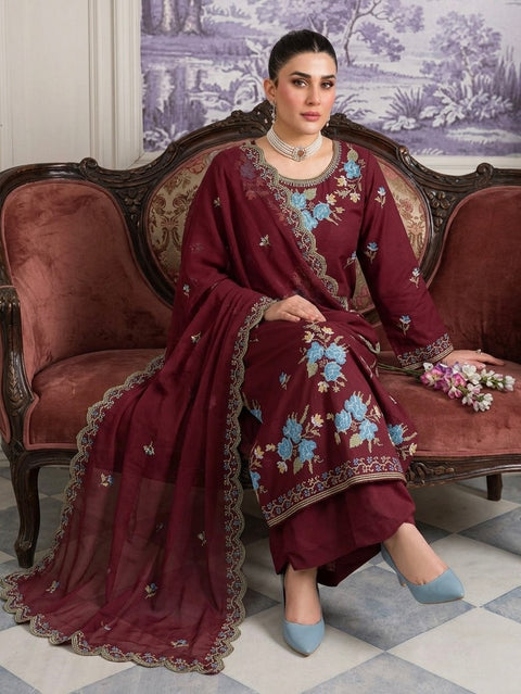 💕 Beautiful Handmade Style Cross Stitch Embroidery 3 Pc Dress 👗