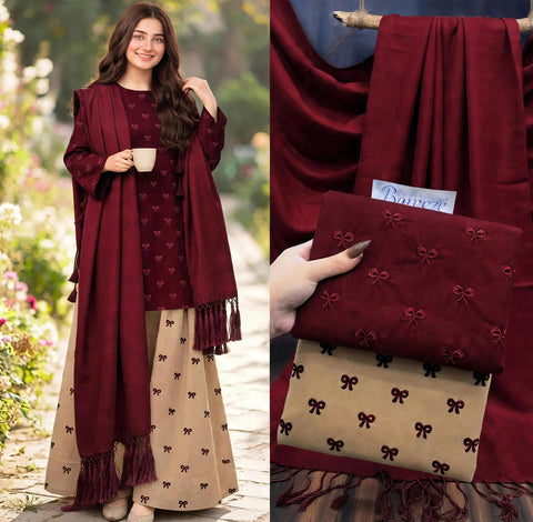 💕 #WINTER’s #VIRAL Ribbon 🎀 Embroidery 3PC 💕