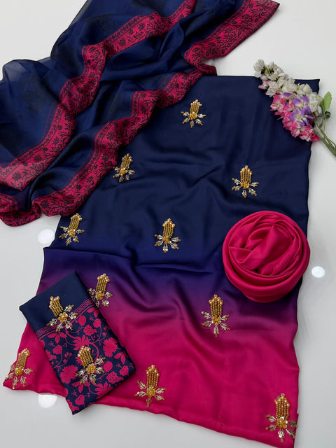 💕 #MOST #VIRAL HANDWORK SHAMOOZ 3 PC Dress 👗