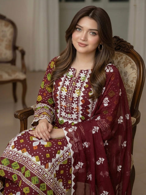 🔥 #CHUNRI #APPLIQUE LAWN 💕