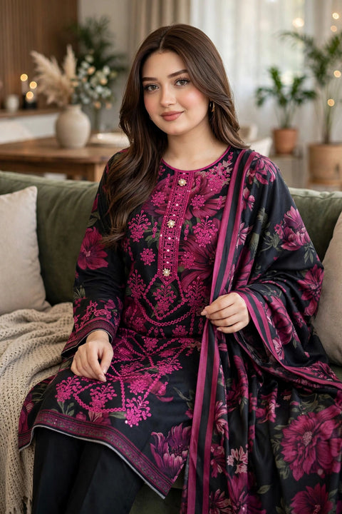 💕 ONLY 2850/-PKR #DHANAK #WINTER’s 3 PC 💕