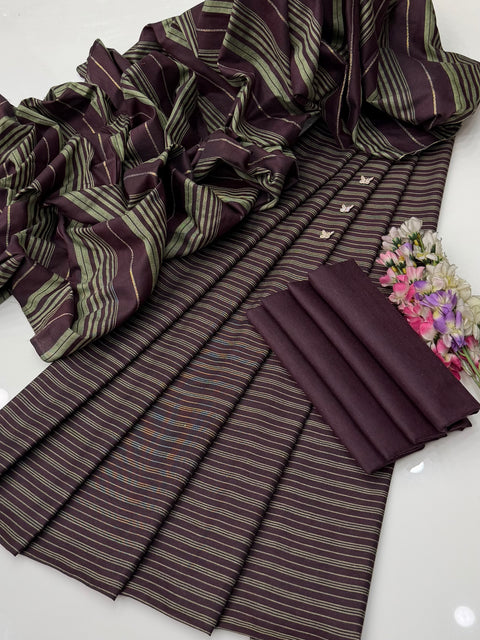 🔥ONLY #1650/-PKR Summer’s Beautiful Soft Multani Khaadi Lawn 3 PC Dress 👗