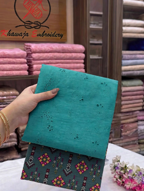 🔥 ONLY #2350/-PKR #CHIKANKARI LAWN 2 PC 💕