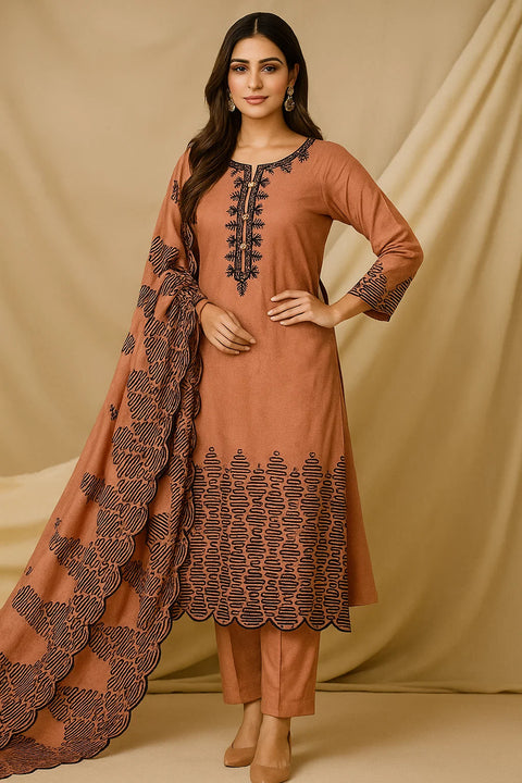 💕 #Winter’s Beautiful And Elegant Fancy Sequence Embroidery 🧵 Dhanak 3 PC 👗