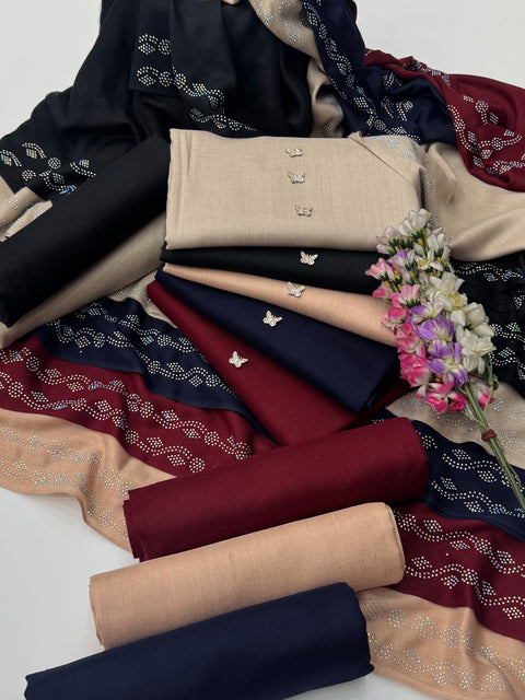 🔥 #WINTER #PASHMINA 3PC 🔥