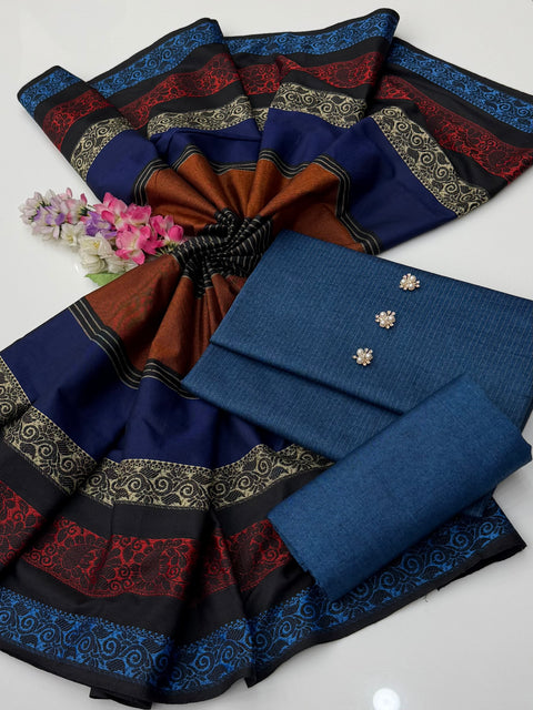 🔥 ONLY #1850/-PKR #WINTER KHAADI SOOSI 3PC 🔥
