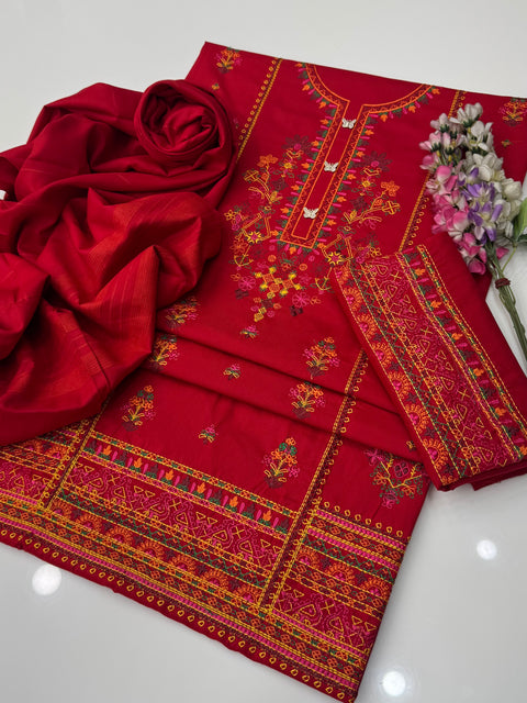 🔥 Winter’s Latest Dhanak Marina 3 PC Dress 👗