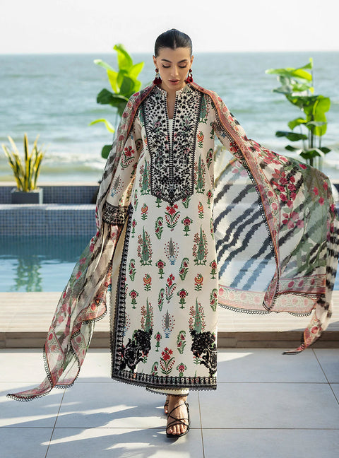 💕 Branded Printed Superior Quality Shamooz Silk 3 Pc 👗