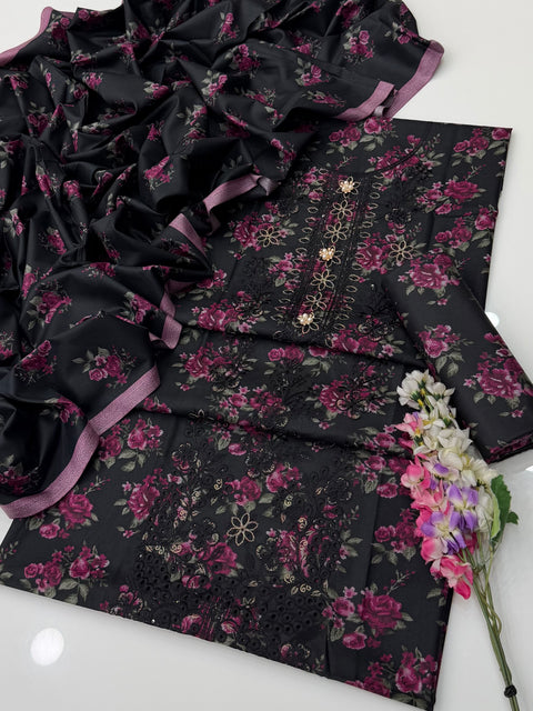 💕 ONLY 2850/-PKR #DHANAK #WINTER’s 3 PC 💕