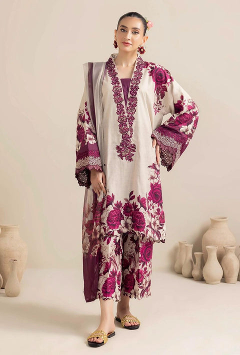 💕 Branded Printed Superior Quality Shamooz Silk 3 Pc 👗