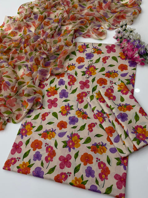 🔥 ONLY 2450/-PKR MPRINT LAWN 3PC 🔥
