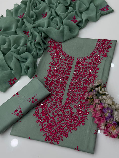 🔥 #Handmade Sheesha Work Pakka Tanka Lawn 3 Pc Dress 👗
