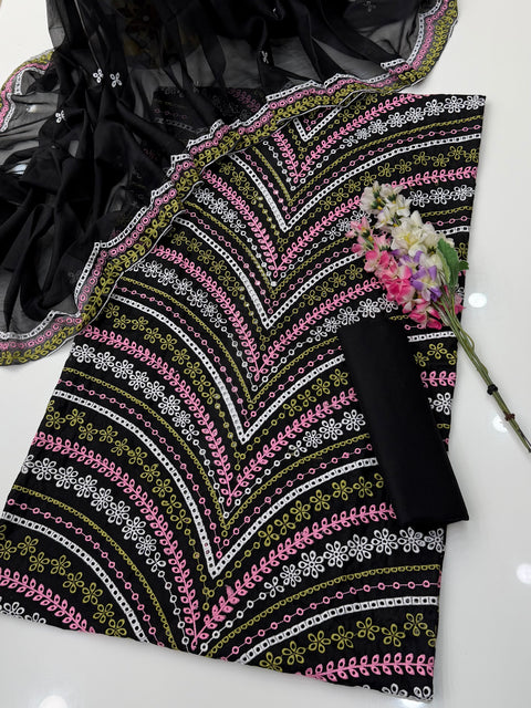 💕 #MARIA.B CHIKANKARI 3PC 💕