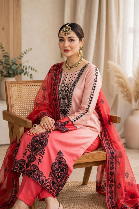 💕 ONLY 2450/-PKR #BRANDED SILK 3PC 💕