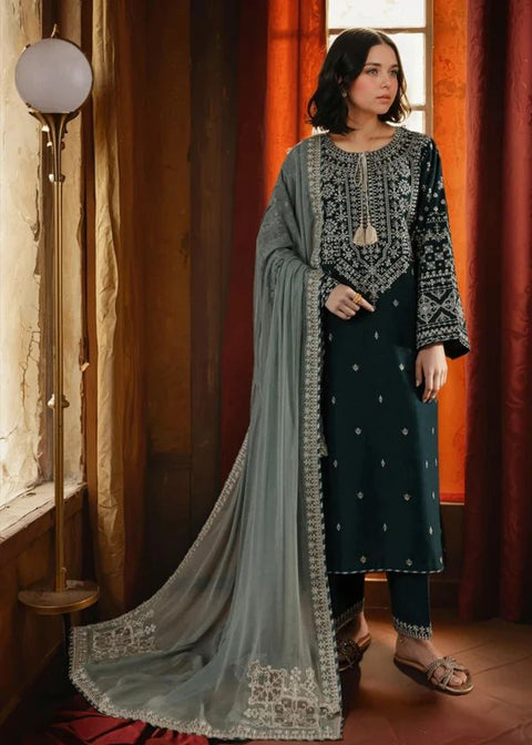 💕 Beautiful Handmade Style Embroidered 🧵Galla & Sleeves Lawn 3 Pc Dress 👗
