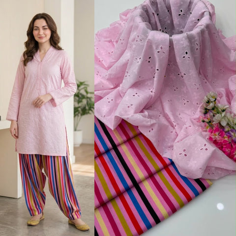 🔥 ONLY #2350/-PKR #CHIKANKARI 2PC 💕