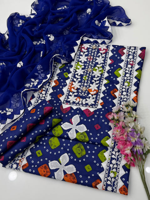 🔥 #CHUNRI #APPLIQUE LAWN 💕