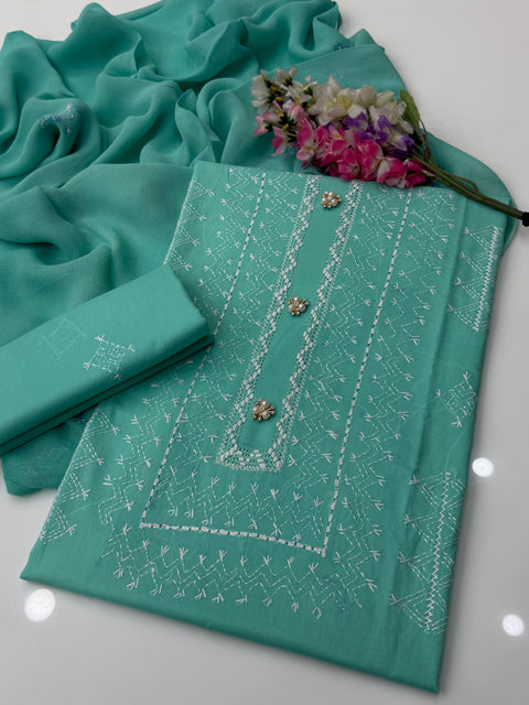 💕 #HANDMADE #LAWN 3PC 🔥