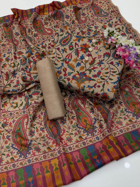 🔥 #KALAMKARI #PASHMINA 3PC🔥