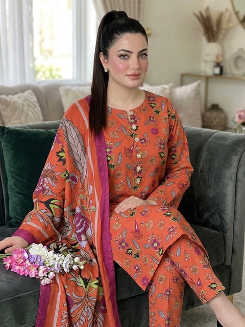 🔥 ONLY 2350/-PKR #MPRINTS #LAWN 3PC 🔥