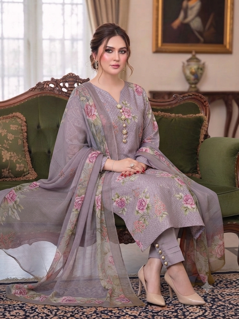 🔥 ONLY 2450/-PKR MPRINT LAWN 3PC 🔥