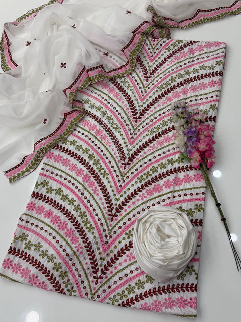 💕 #MARIA.B CHIKANKARI 3PC 💕