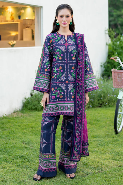 💕 Branded Printed Superior Quality Shamooz Silk 3 Pc 👗