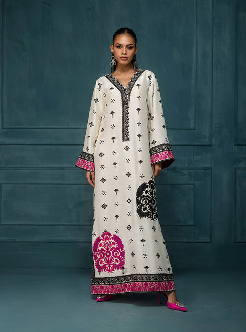 💕 Zainab Chottani Brand Digital Printed Shamooz Silk 3 PC Dress