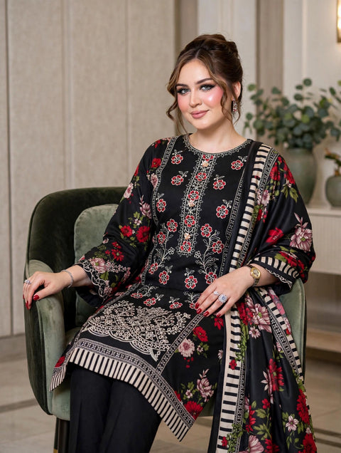 💕 ONLY 2650/-PKR #CHIKANKARI #LINEN 3 PC 👗