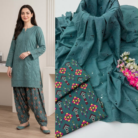 🔥 ONLY #2350/-PKR #CHIKANKARI 2PC 💕