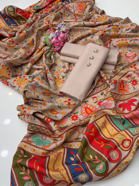 💕 #WINTER’s #KALAMKARI SHAWLS WITH DHANAK 3PC💕