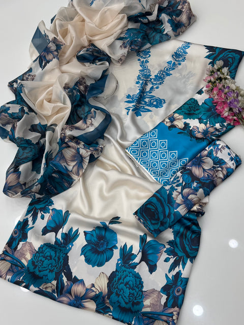 💕 RESTOCK BRANDED SHAMOOZ SILK 3 PC DRESS 👗