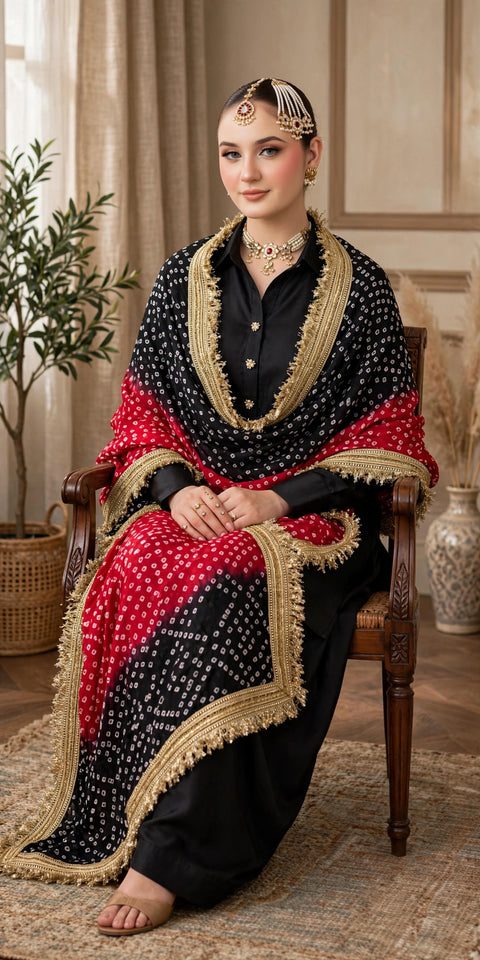💕 #TRENDING #CHUNRI MEDIUM SILK 3 PC 💕