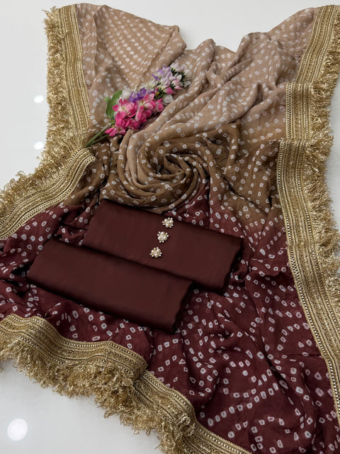 💕 #TRENDING #CHUNRI MEDIUM SILK 3 PC 💕