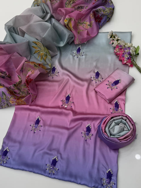 💕 #MOST #VIRAL HANDWORK SHAMOOZ 3 PC Dress 👗