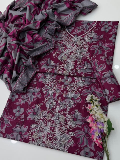 💕 ONLY 2850/-PKR #DHANAK #WINTER’s 3 PC 💕