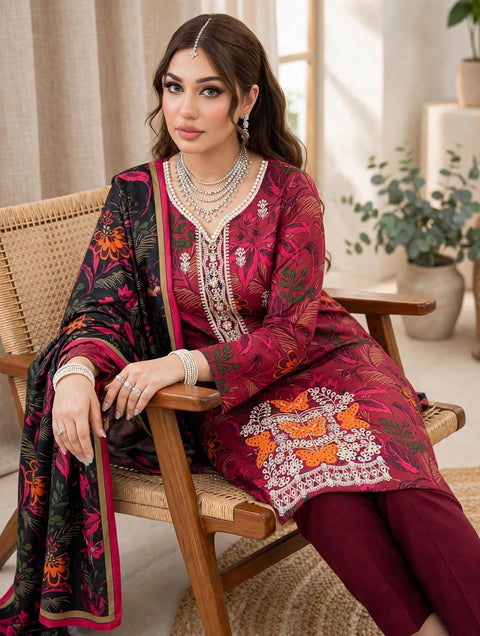 💕 ONLY 2650/-PKR #CHIKANKARI #LINEN 3 PC 👗
