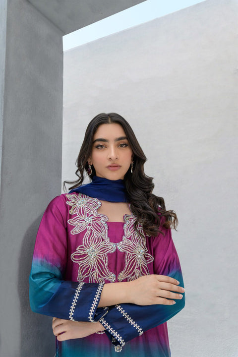 Original FPL Brand Beautiful Handwork Heavy Embroidery 3 Pc Dress 👗