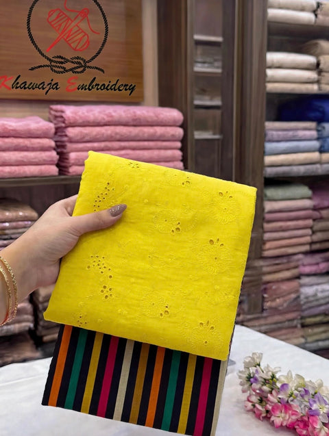 🔥 ONLY #2350/-PKR #CHIKANKARI LAWN 2 PC 💕