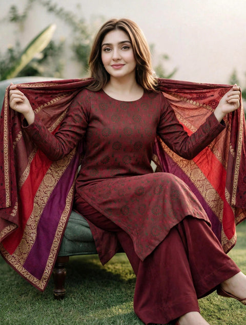 🔥 ONLY #1850/-PKR #WINTER Soosi 3PC 🔥