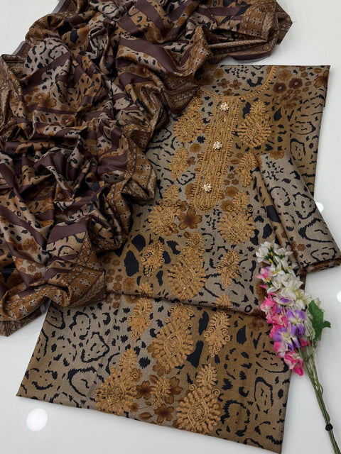 💕 ONLY 2850/-PKR #DHANAK #WINTER’s 3 PC 💕