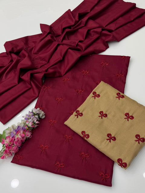 💕 #WINTER’s #VIRAL Ribbon 🎀 Embroidery 3PC 💕