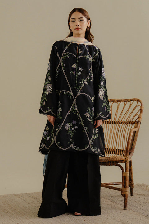 Branded Hit Codes Boutique Style Embroidered Soft Khaddar & Dhanak 3 PC Dress 👗