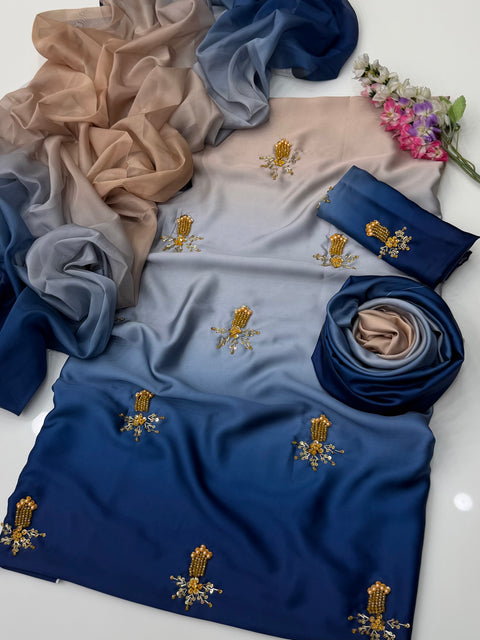 💕 #MOST #VIRAL HANDWORK SHAMOOZ 3 PC Dress 👗