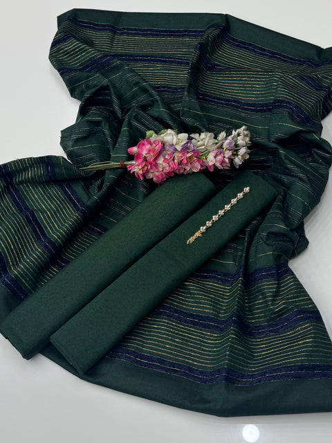 Multani Khaadi Soosi Stuff Shirt & Trouser With Khaadi Velvet Shawl 3 Pc Dress 👗