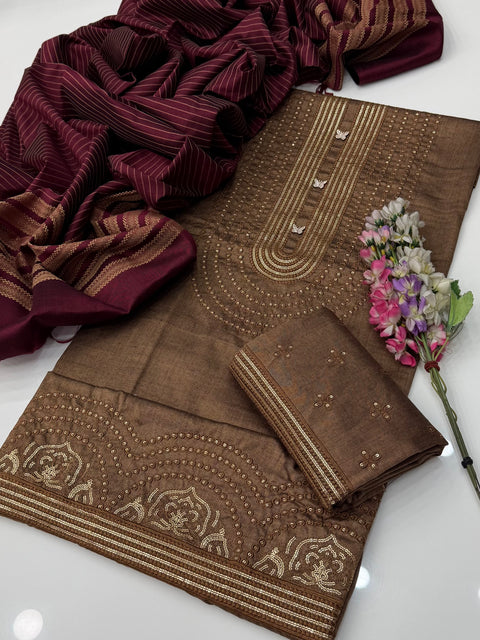 🔥 #WINTER’s Most Beautiful Sequence Work 3 PC Dress 👗