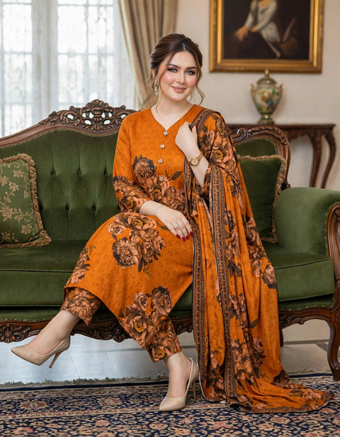 🔥 #Branded Hit Code Digital Printed Superior Quality Linen 3 PC Dress 👗