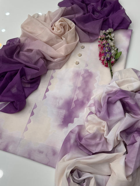 Digital Printed Swiss Monar Soft Premium Qaulity 3 Pc Dress 👗
